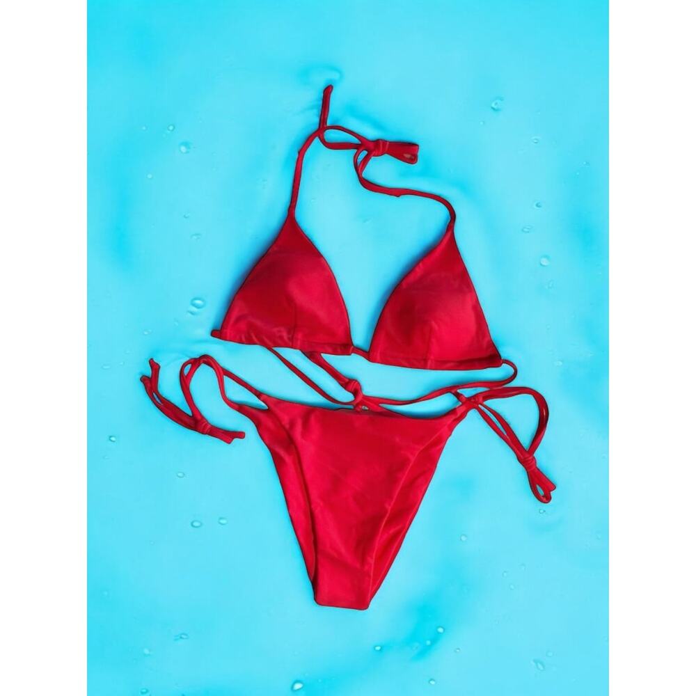 NEW Red String Bikini Small - Picture 2 of 4
